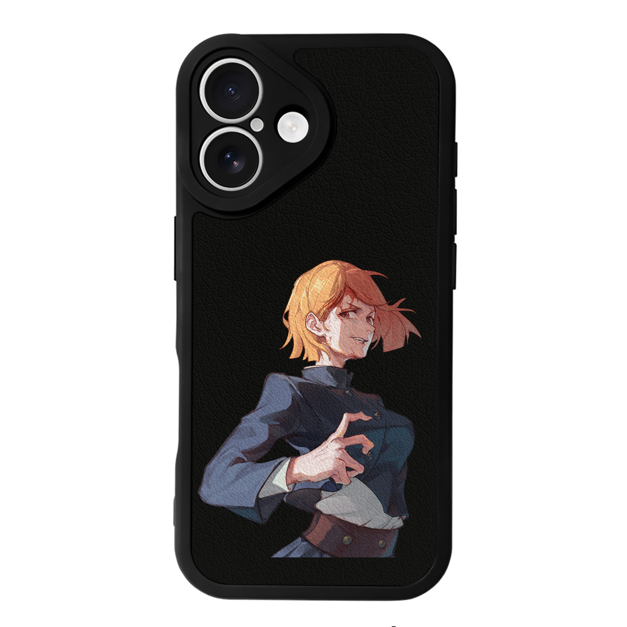（画像用） 呪術廻戦 Jujutsu Kaisen 【iPhone 16シリーズ対応】シリコンスマホケース（レザー調） 材質：シリコン